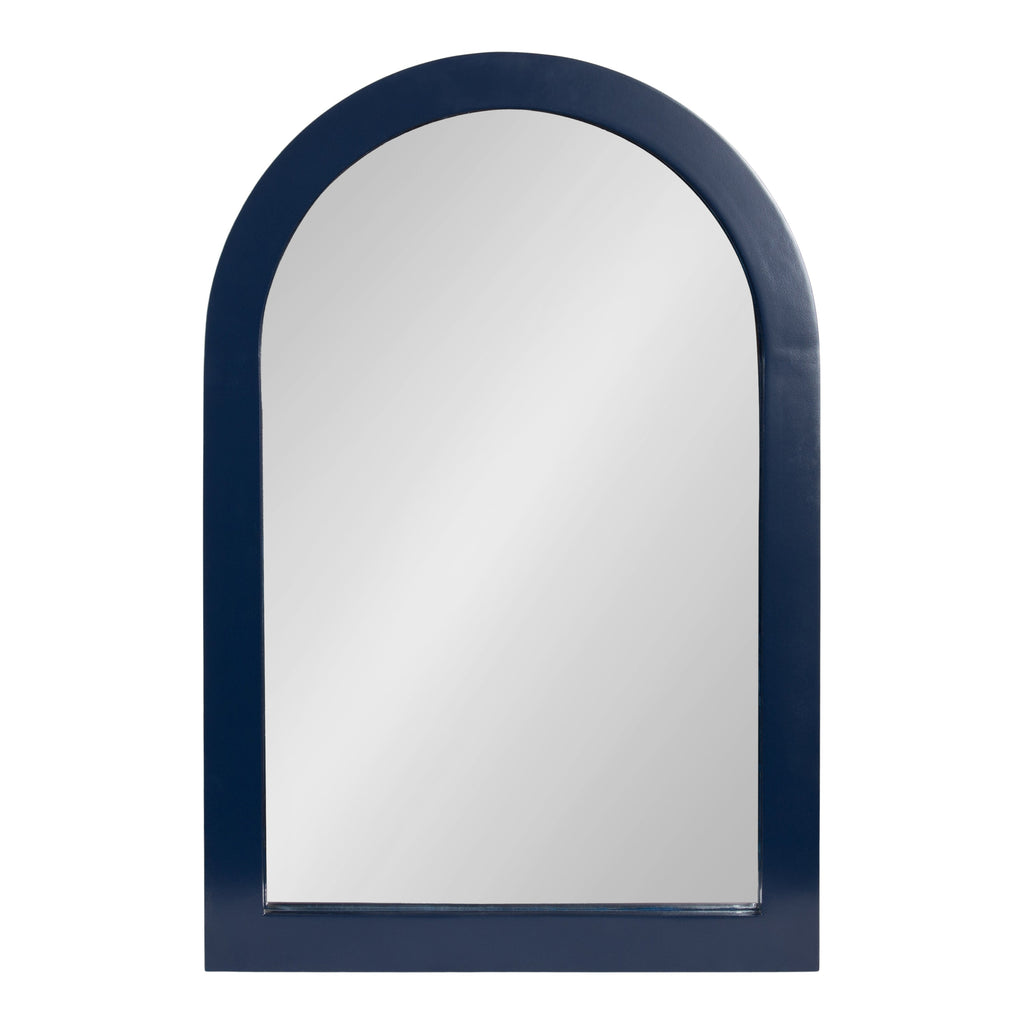 Coastal cottage navy arched mirror for a bedroom, hallway, or seaside-inspired living room