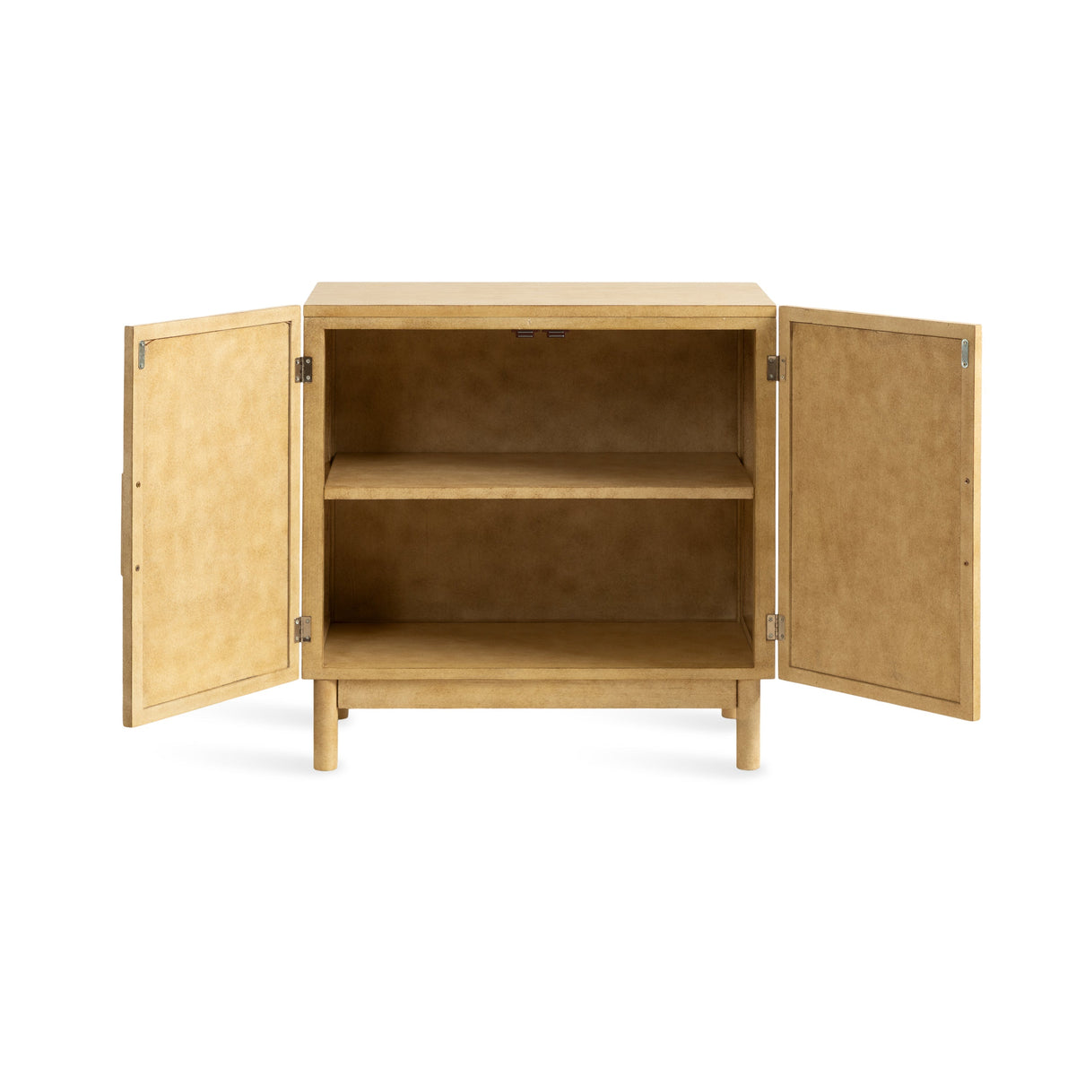 Coastal cottage rattan accent cabinet for a foyer, dining room, or relaxed beach house living space