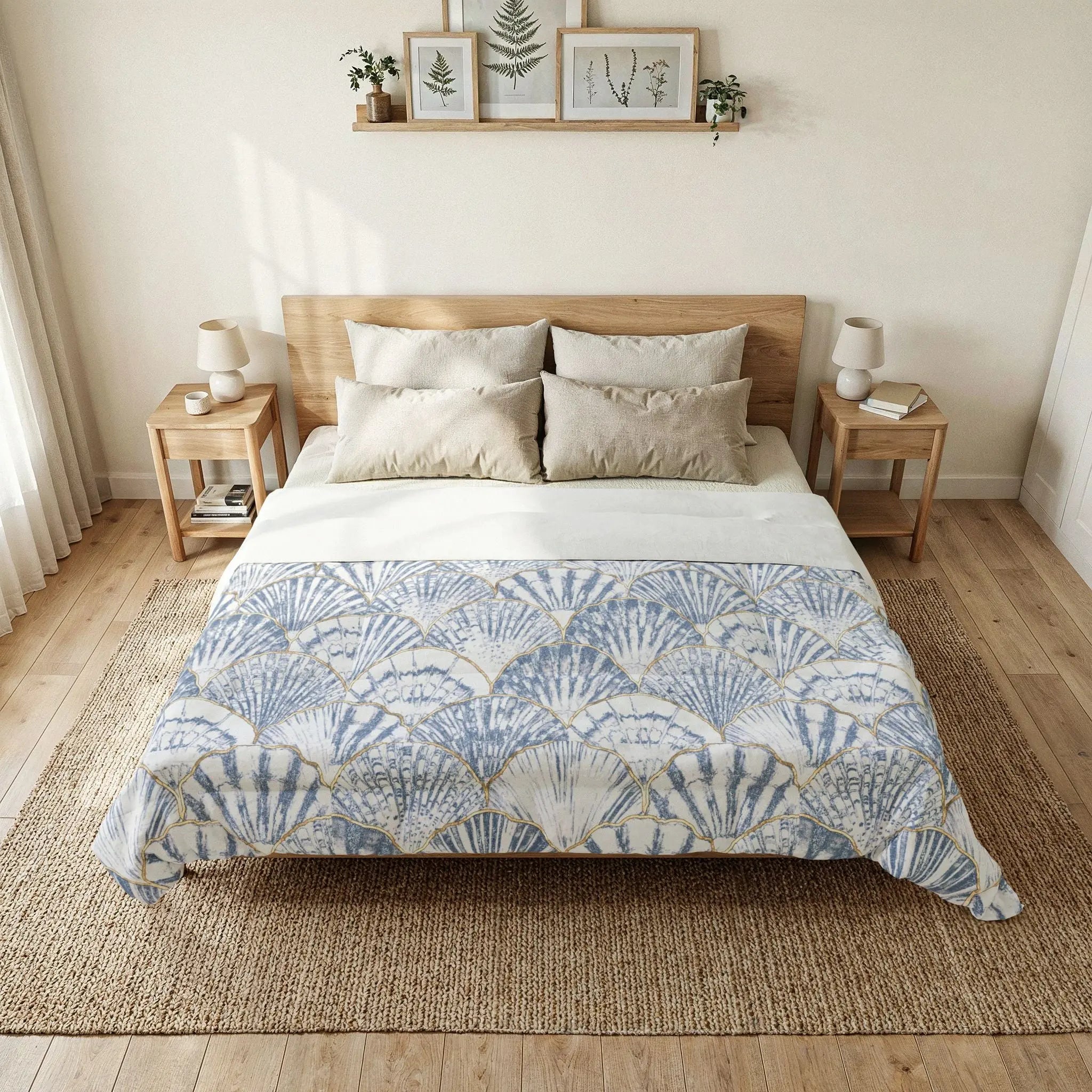 Nantucket Shell Cotton Comforter Printify