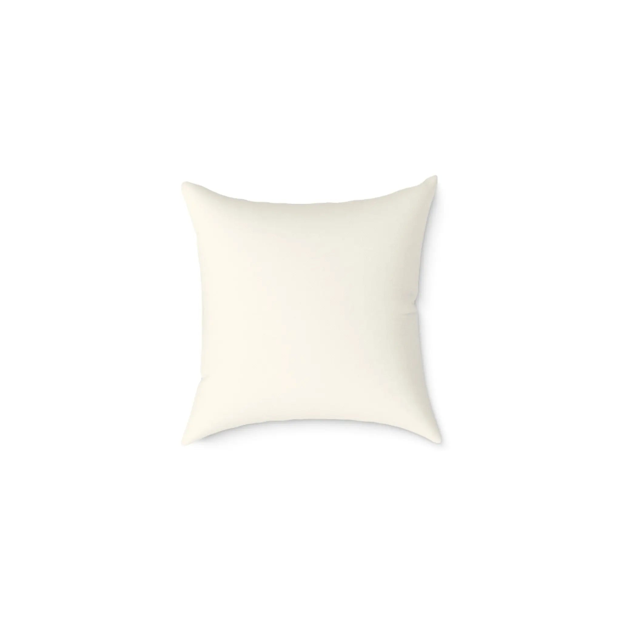 Edgewater Throw Pillow in cream, soft poly canvas square cushion with foamed lining for coastal elegance.