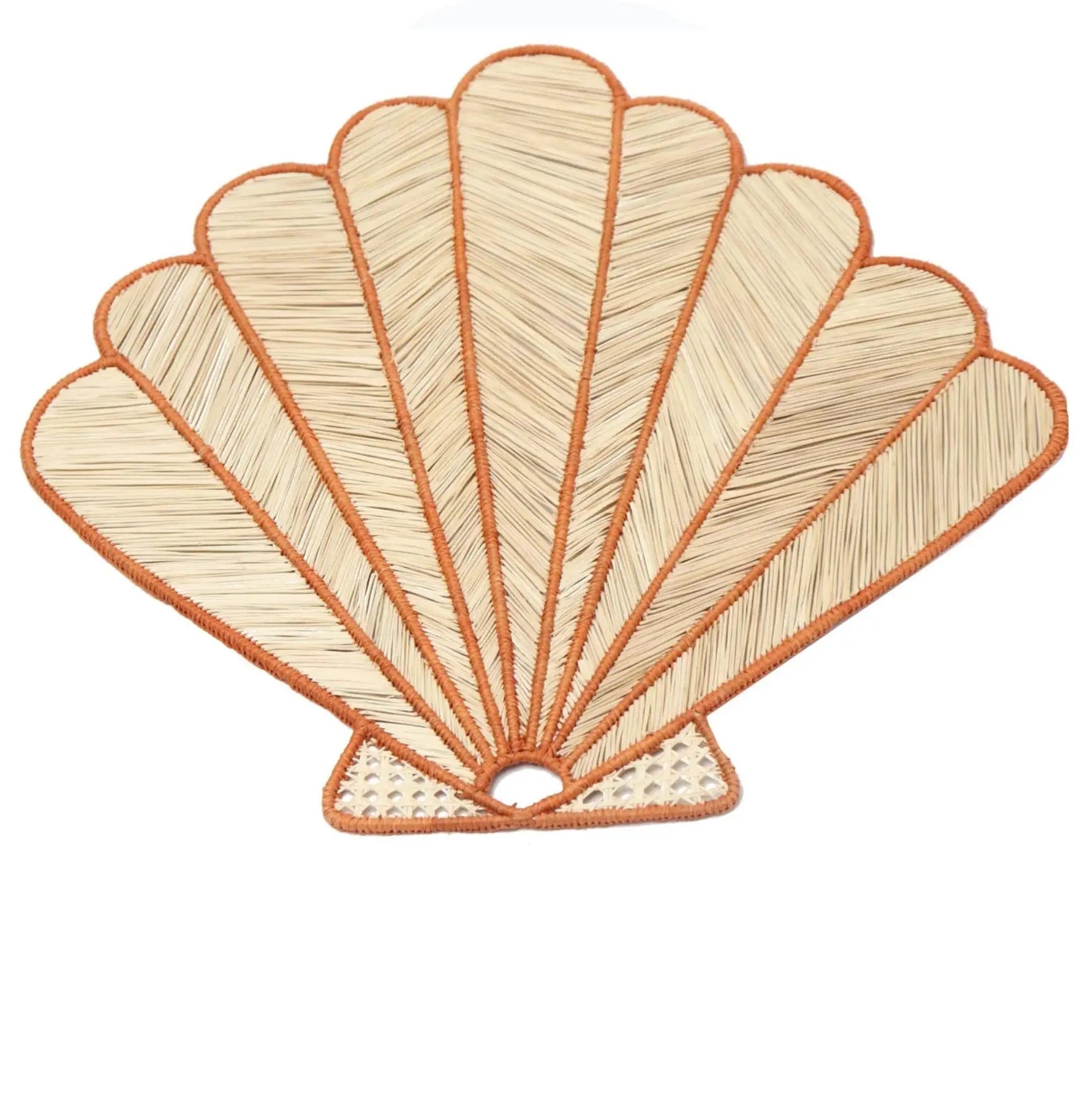 Shell Handwoven Iraca Placemat MacondoForever