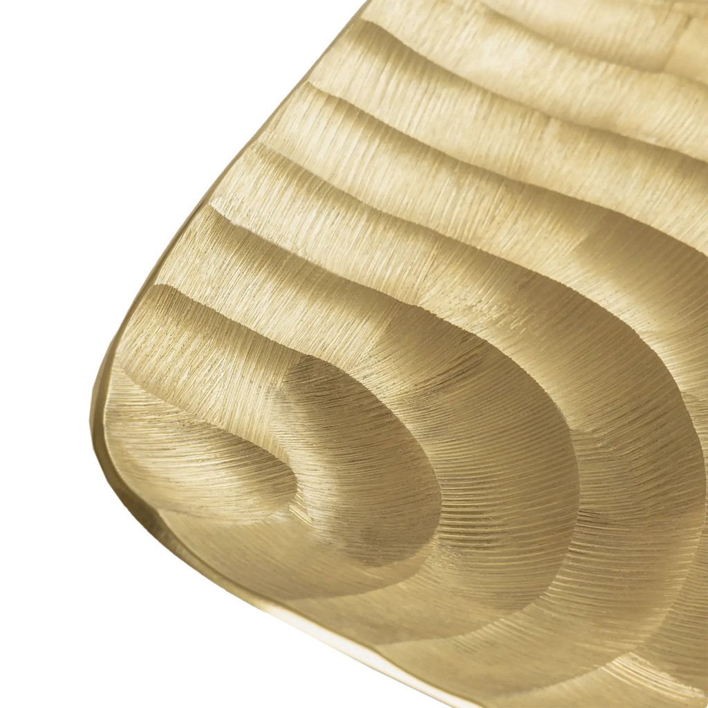Golden Drift Coastal Tray 12"x12" Source by Studio Skara