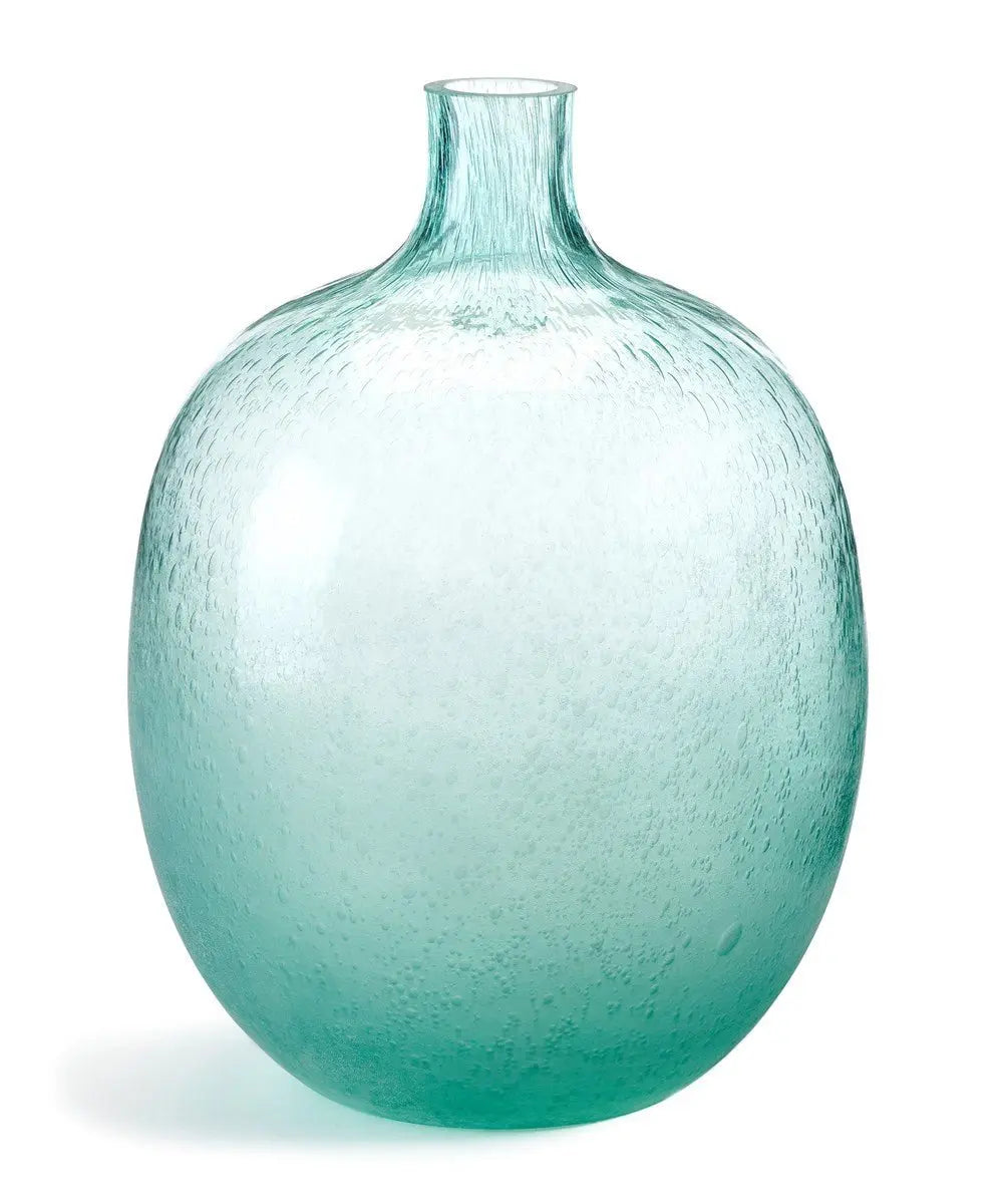 Swirled Aqua Glass Vase Loving Coastal Living
