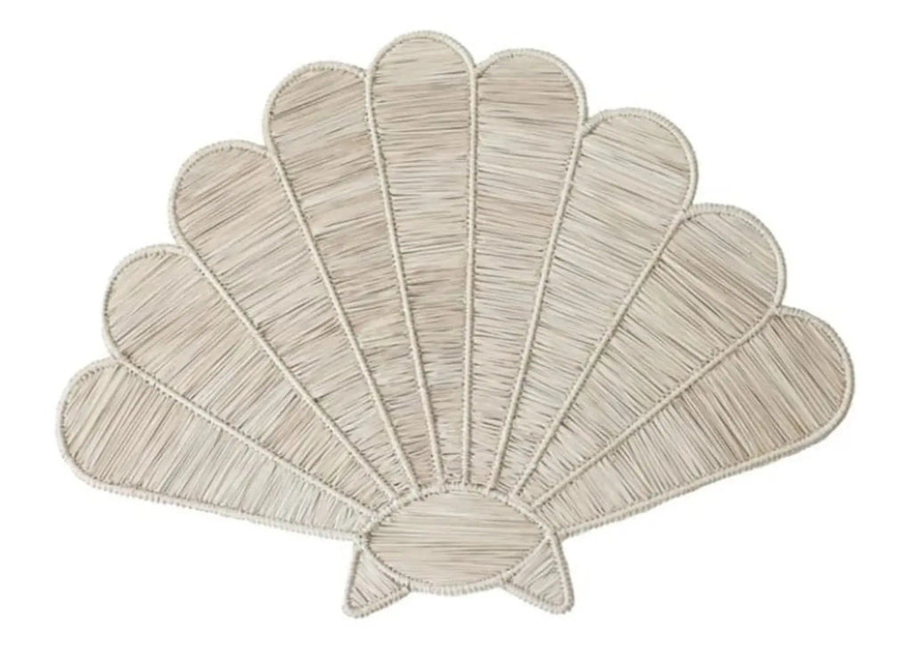 Shell Handwoven Iraca Placemat MacondoForever
