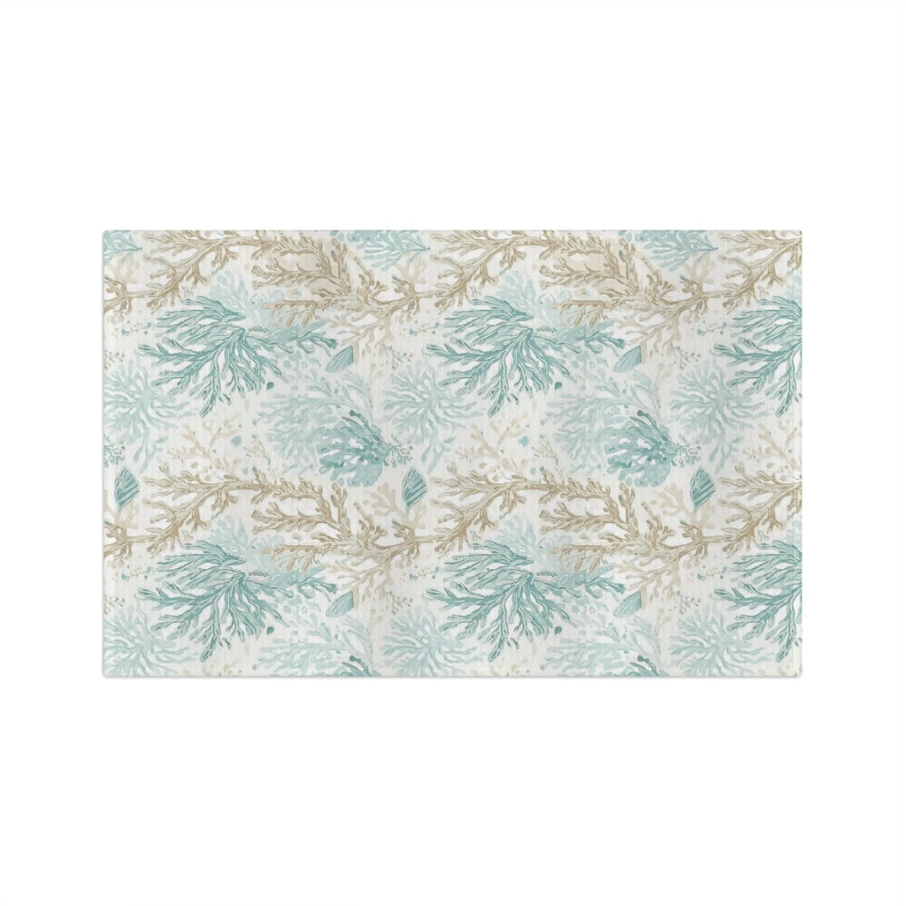 Coral Cove Kitchen Towel Printify
