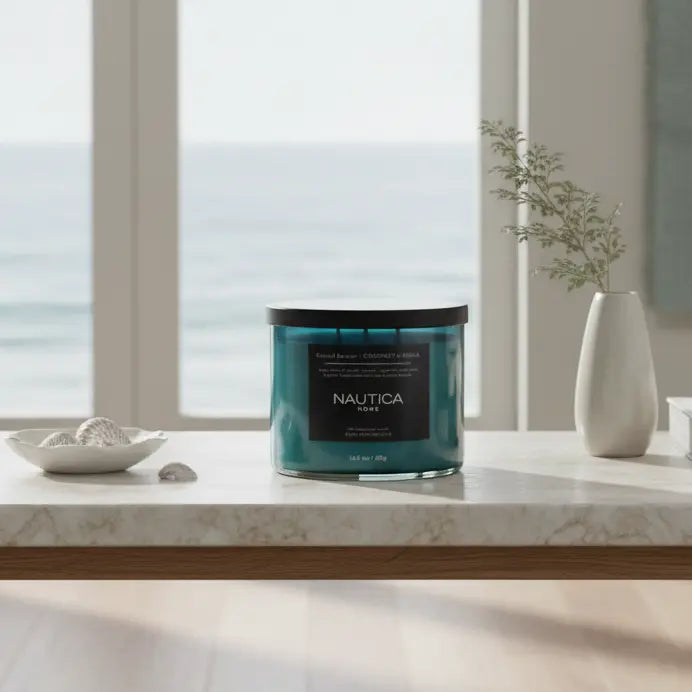 Coastal Breeze Nautica Luxury Soy Candle FashionMojos.com