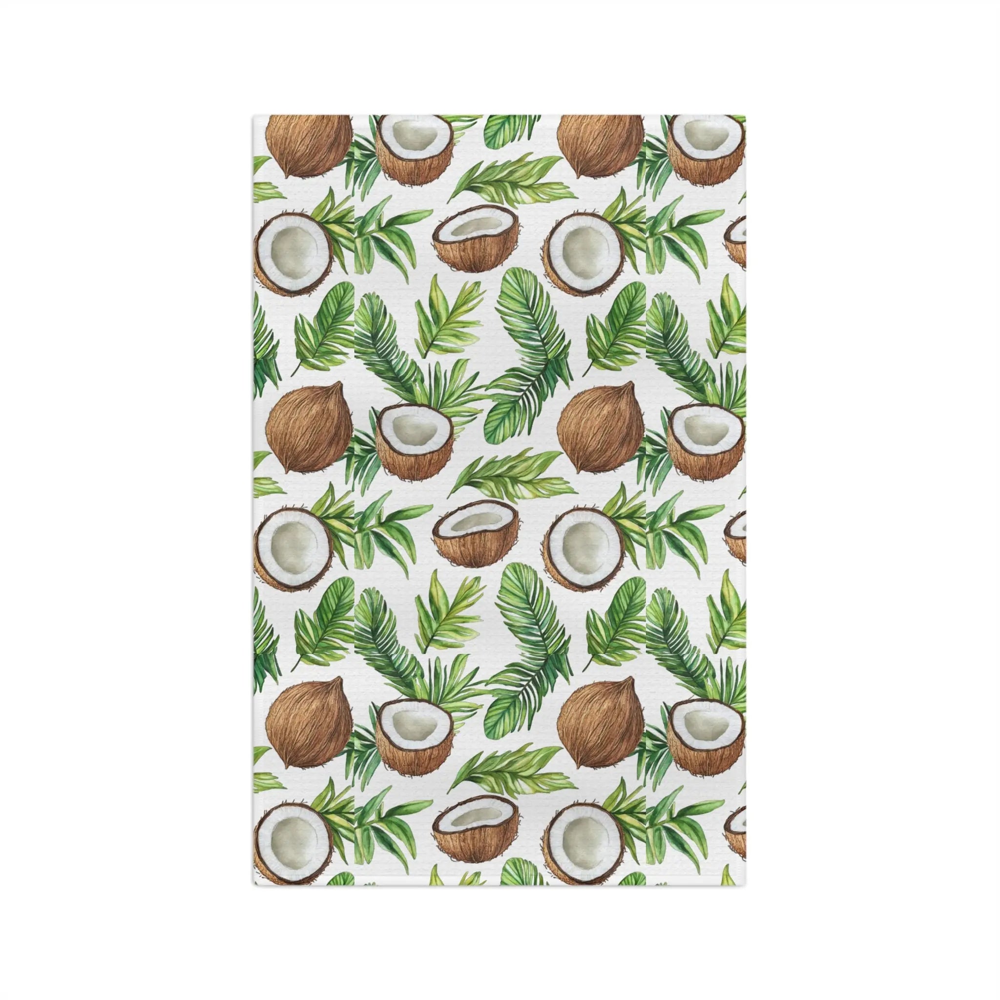 Tropical Coconut Dish Towel Printify