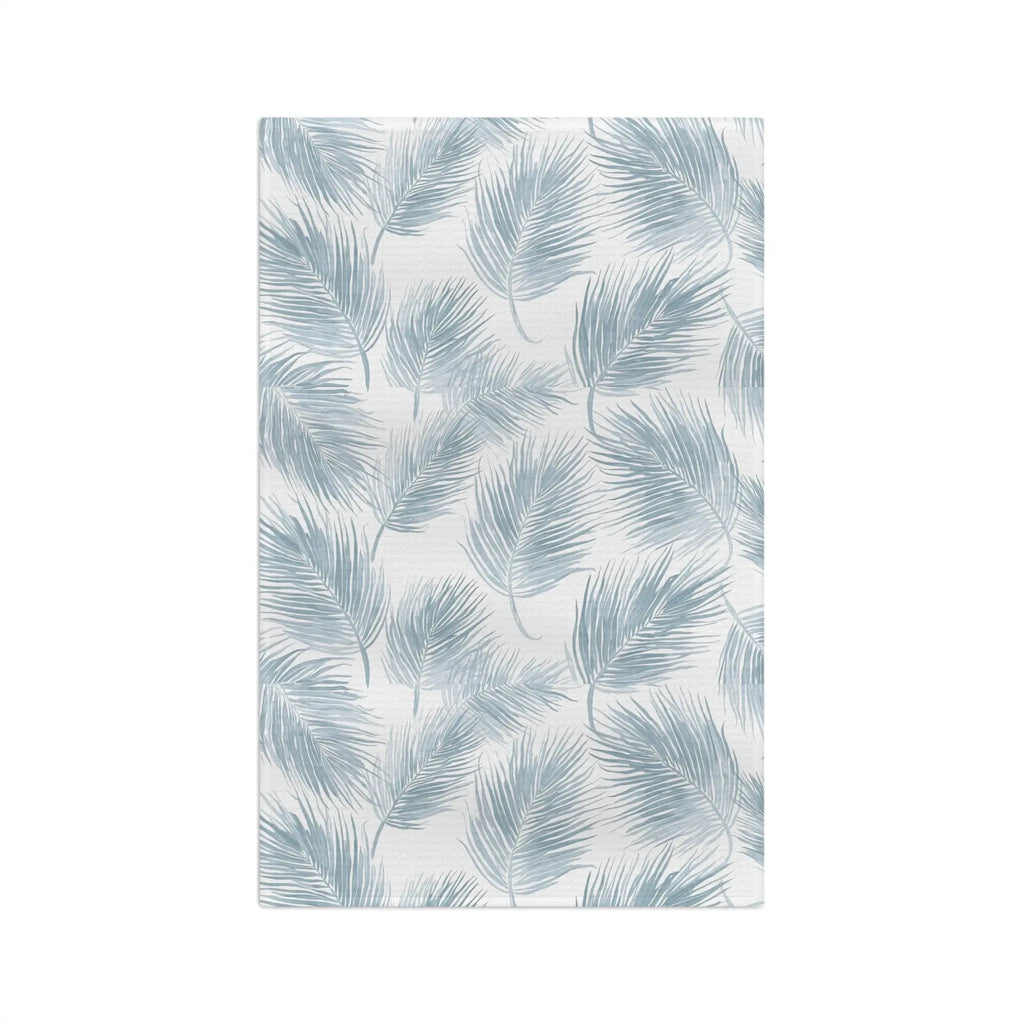 Light Blue Coastal Kitchen Towel Printify