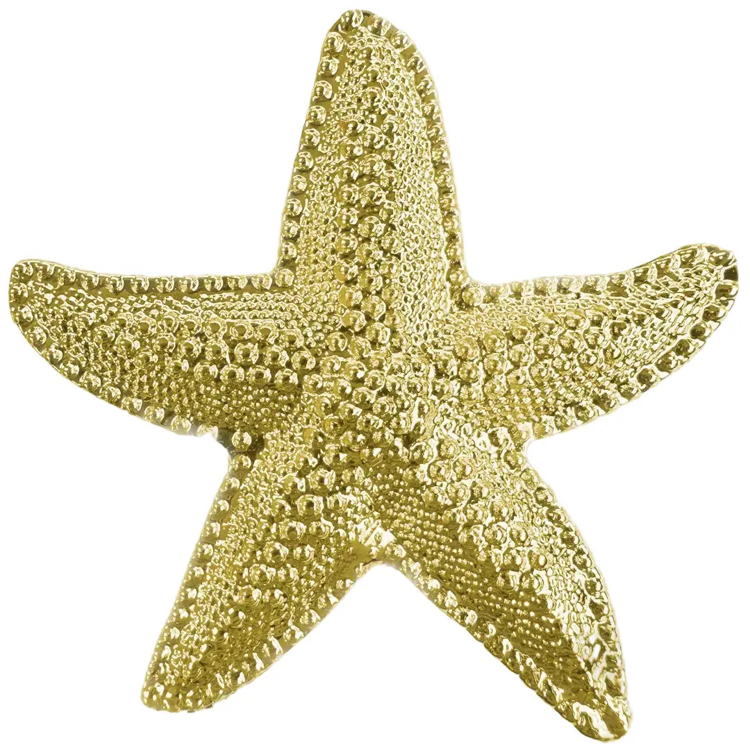 Golden Star – Napkin Rings in Gold Star Fish Design, Elegant Decorative Dining Table 