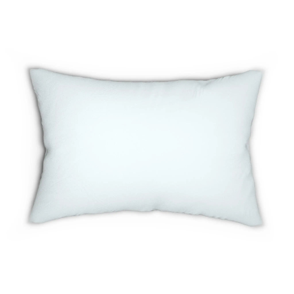 Seaglass Damask Pattern Lumbar Pillow Printify