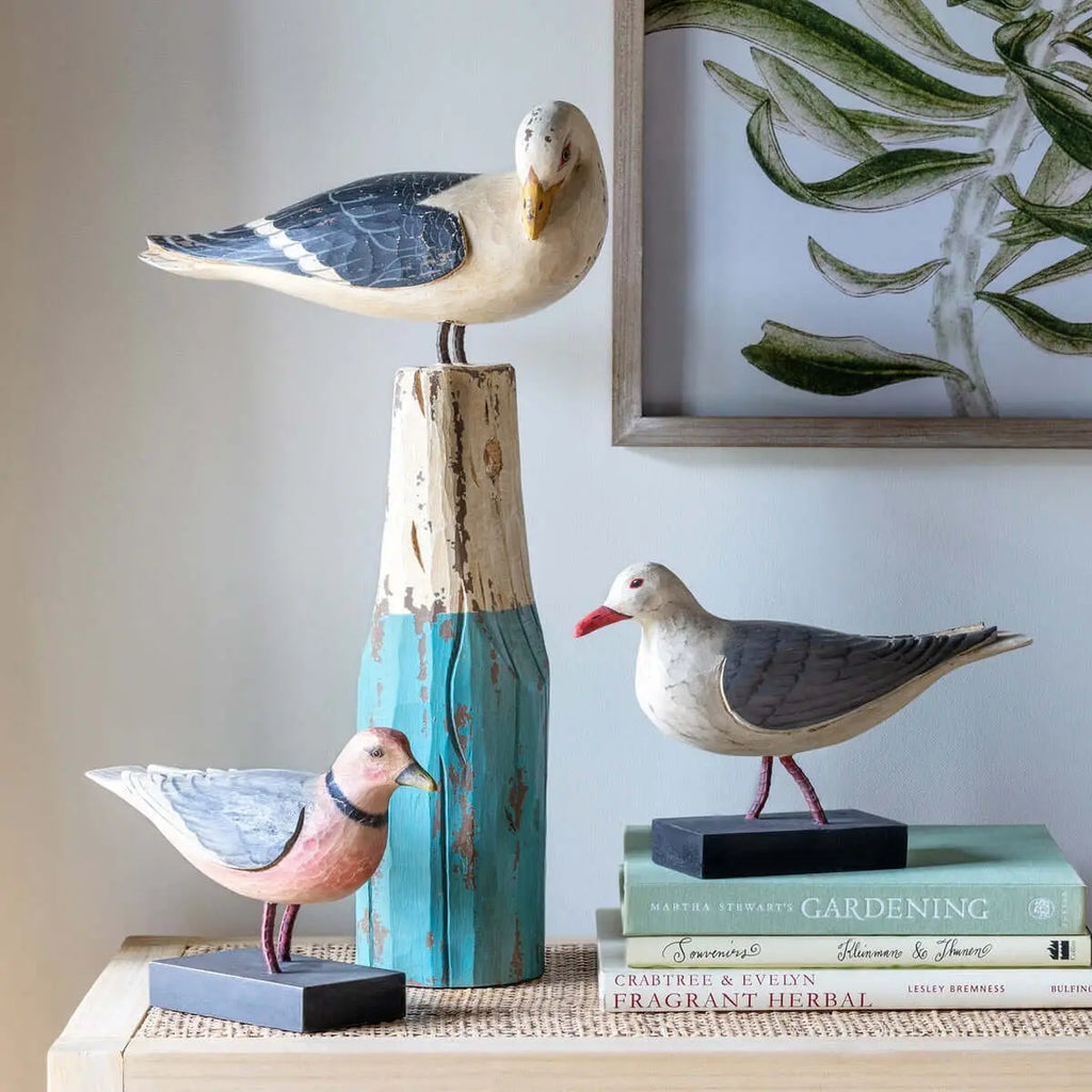 Vintage Nautical Seagull Figurine on Buoy Vintage Shopper