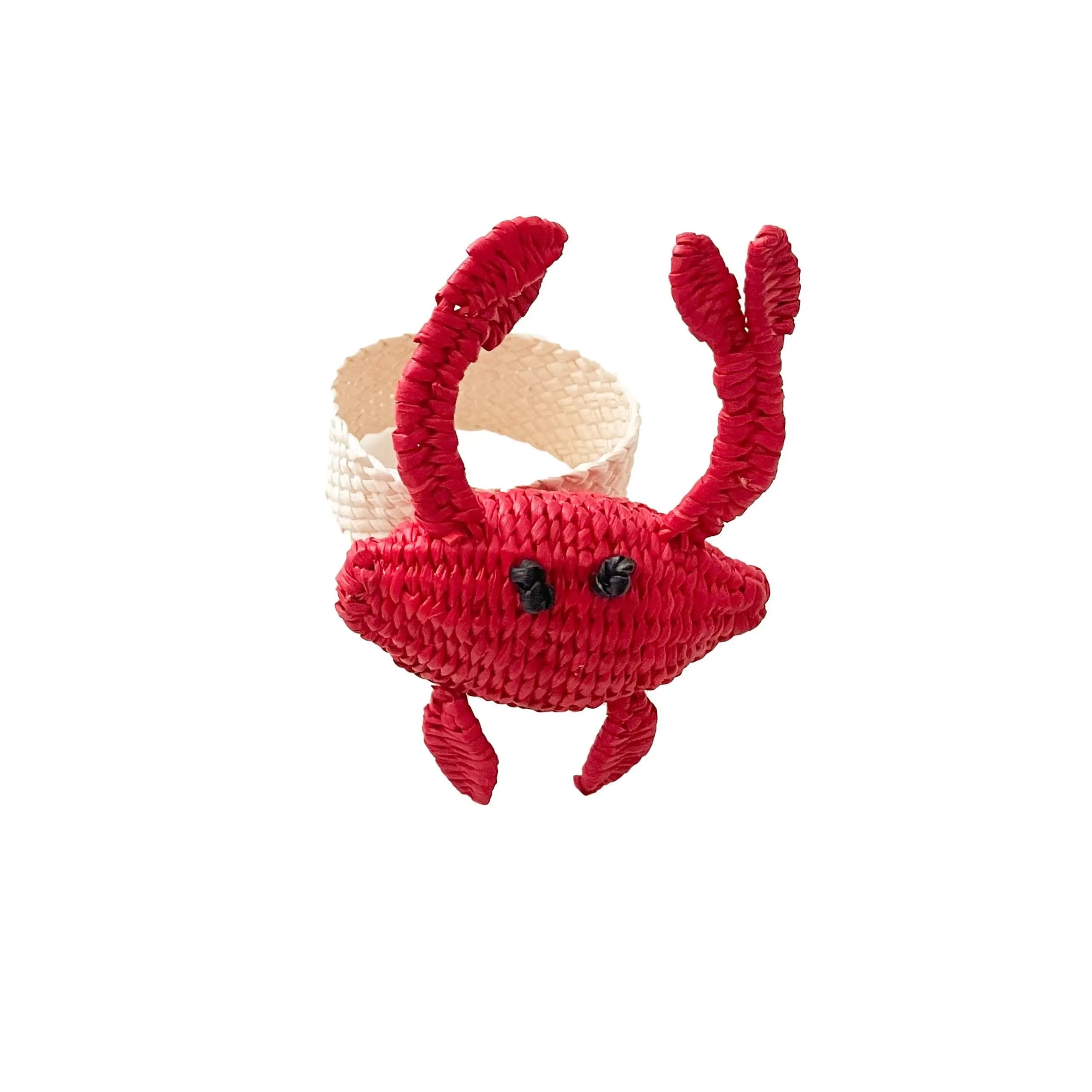 Crab Handwoven Iraca Napkin Ring MacondoForever