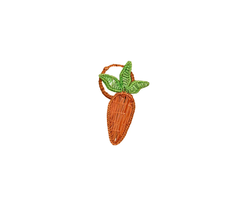 Carrot Handwoven Napkin Rings Set of 4 Payton James