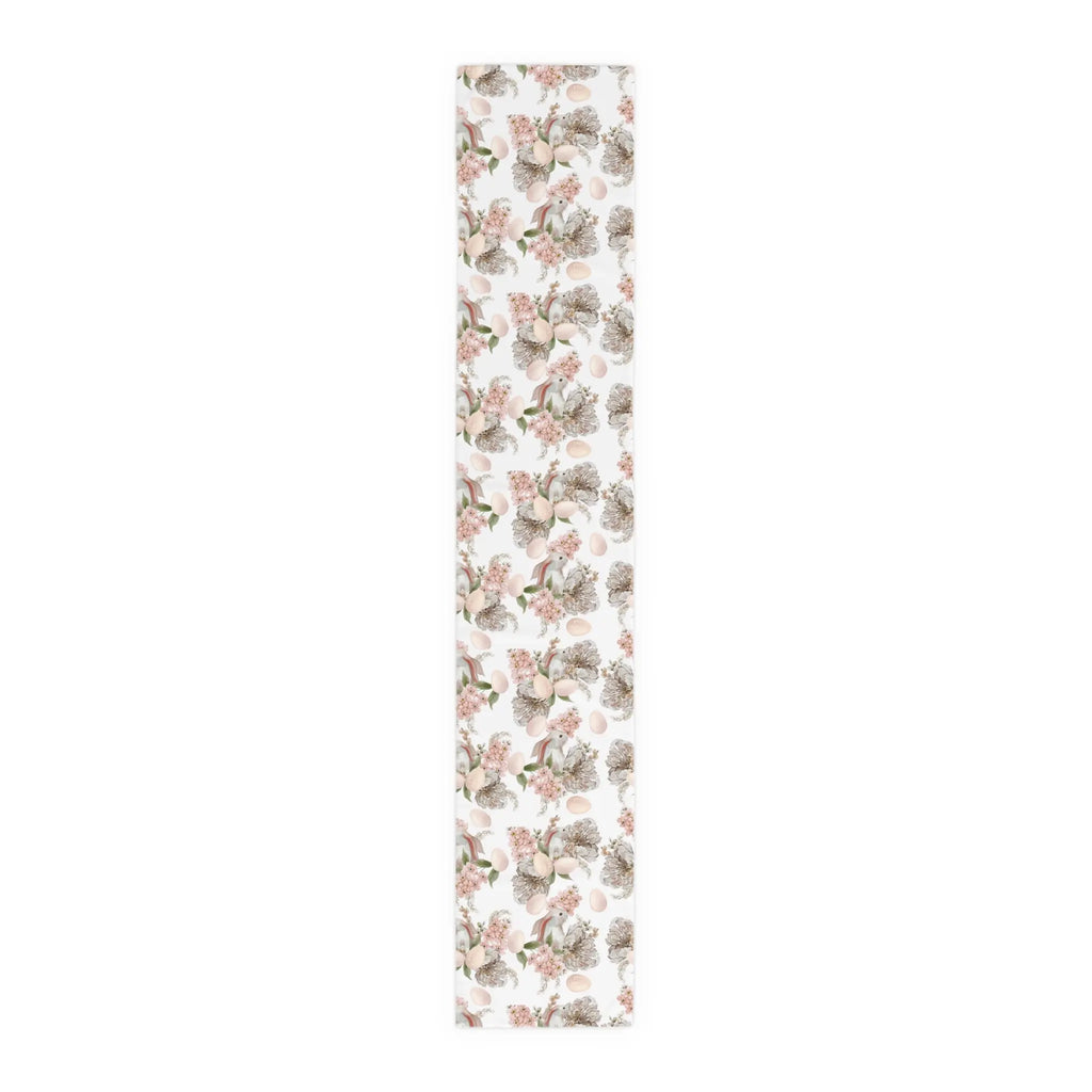 Floral Easter Bunny Table Runner Printify