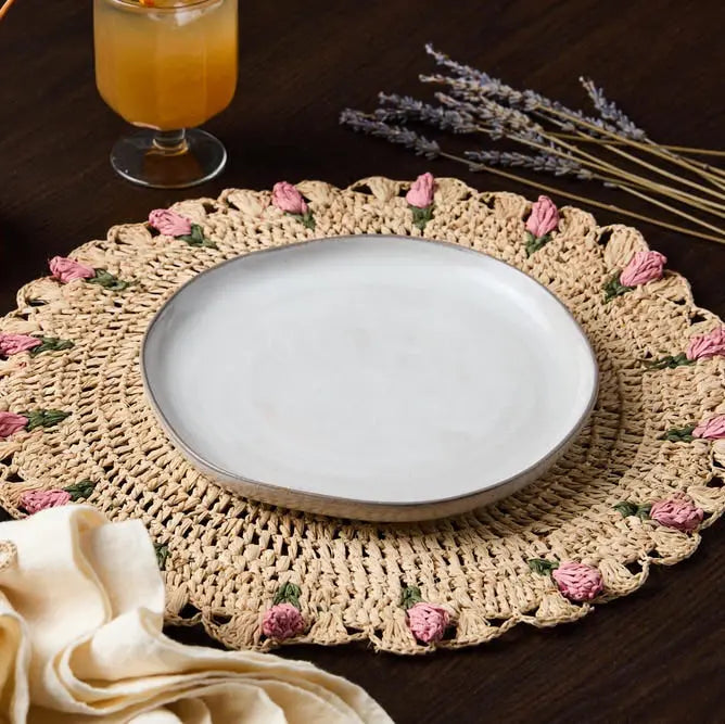 Tulip Floral Raffia Placemats Payton James