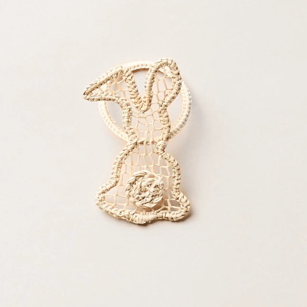 Handwoven Bunny Napkin Ring Payton James