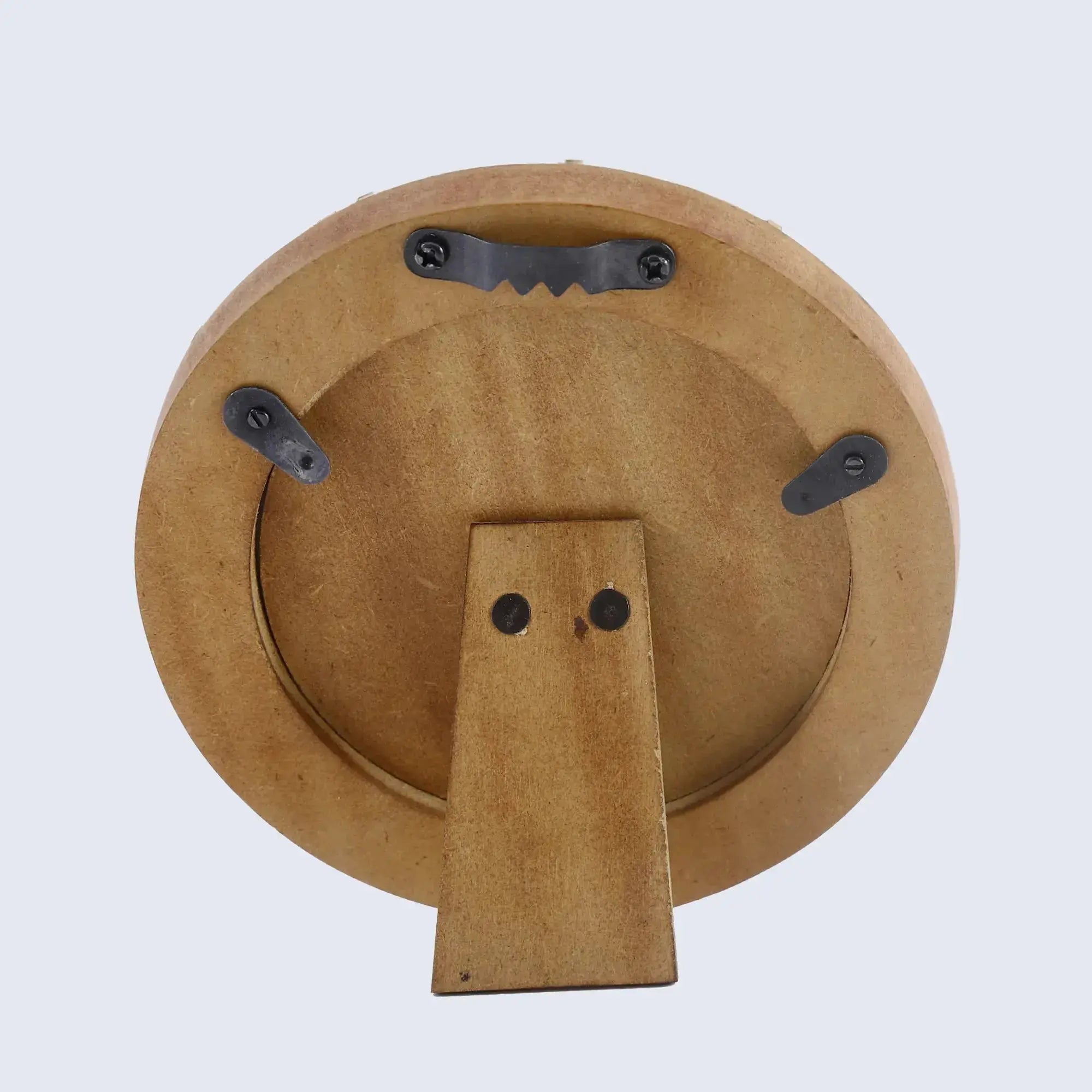 luxury bone inlay round frame with detailed craftsmanship