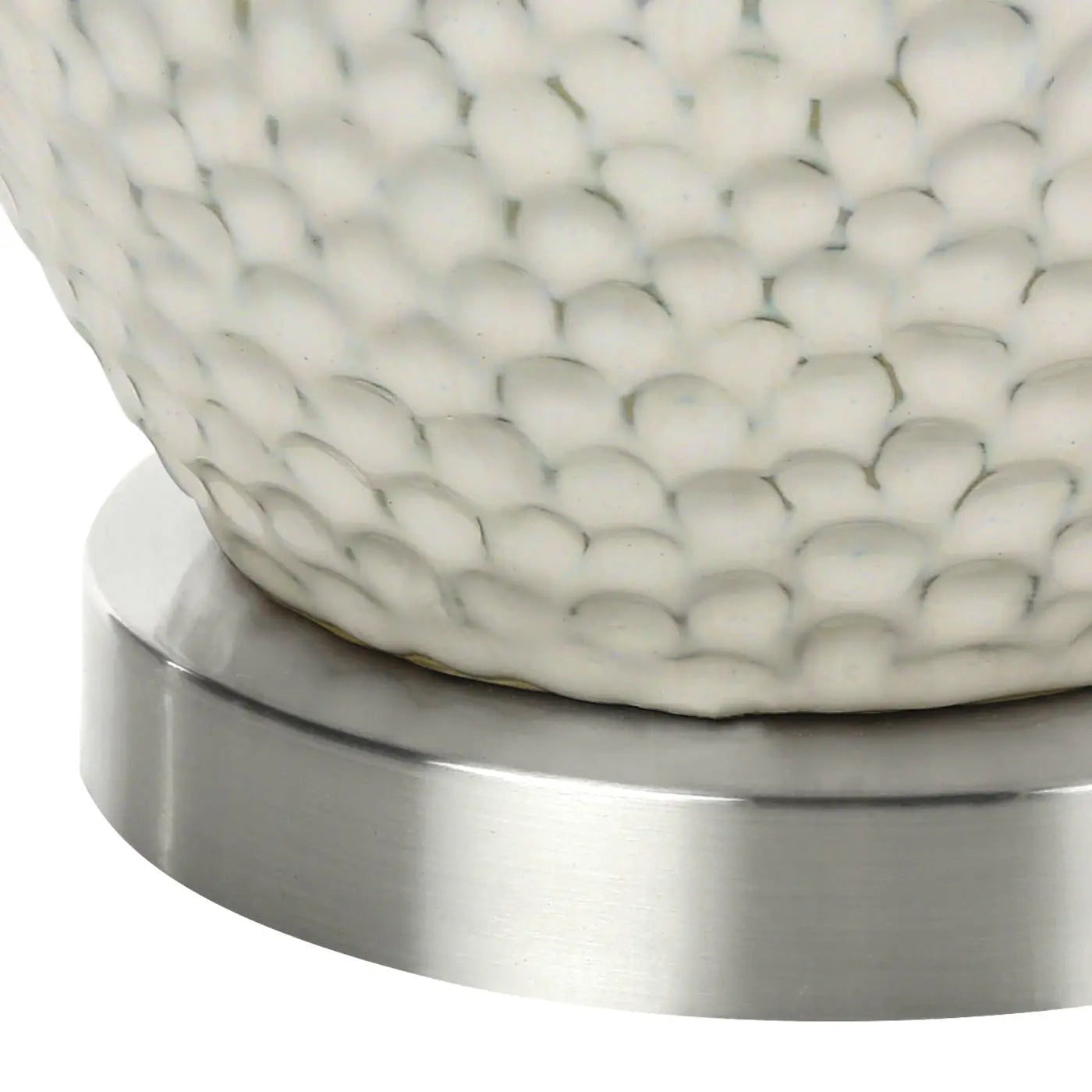 Contemporary Cream Ceramic Table Lamp HouseOfZazla
