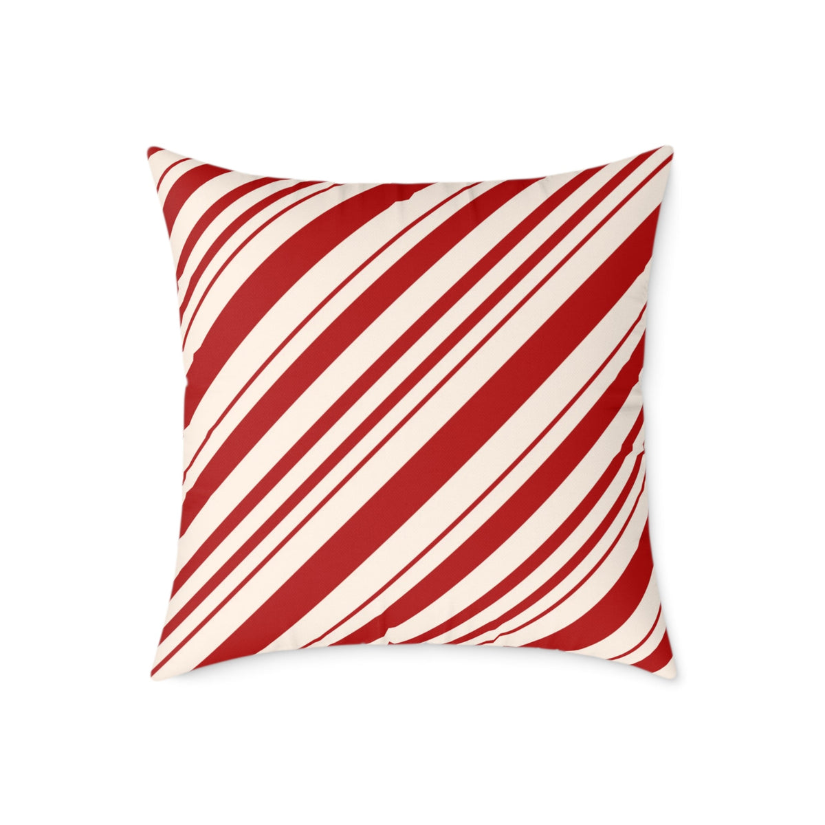 Elegant red and white Christmas pillow for a timeless holiday interior.