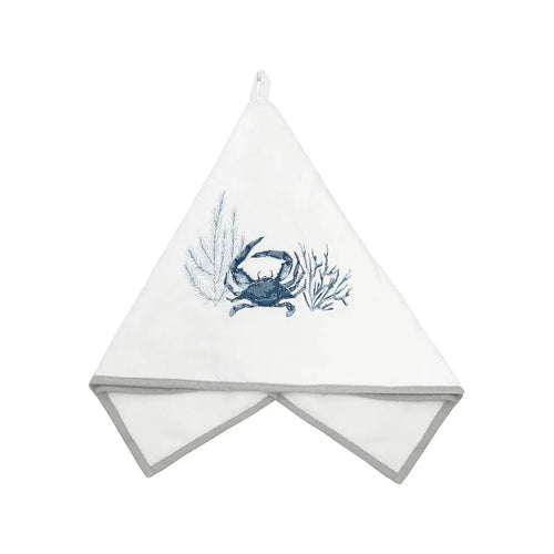 Blue Crab Terrycloth Guest Hand Towel Loving Coastal Living