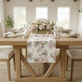 Floral Easter Bunny Table Runner Printify