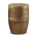 15" Antique Gold Accent Table HouseOfZazla