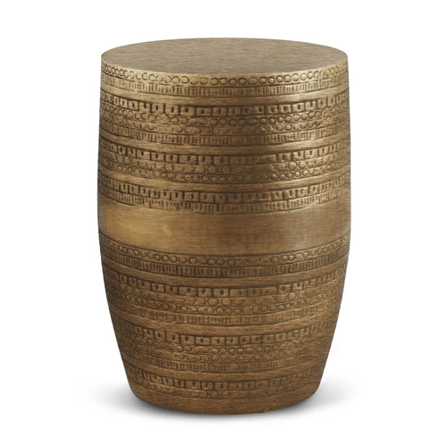 15" Antique Gold Accent Table HouseOfZazla