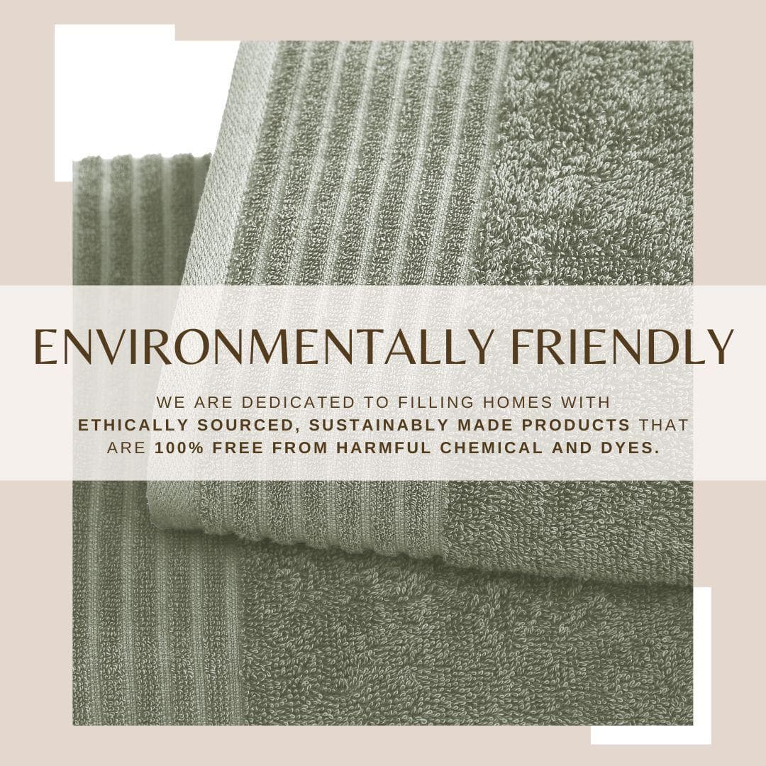 6 Piece Set Cotton Bath Towels - Kasper Collection Great Bay Home