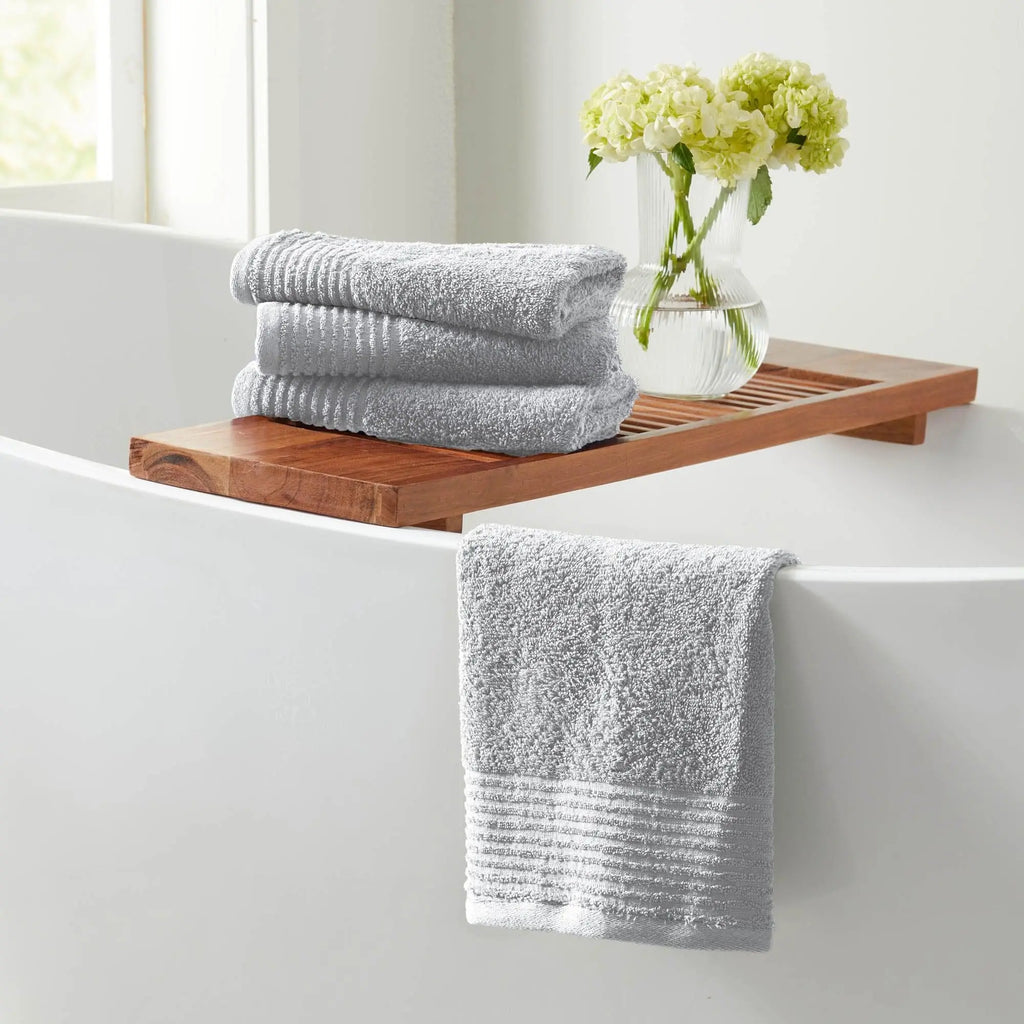 6 Piece Set Cotton Bath Towels - Kasper Collection Great Bay Home
