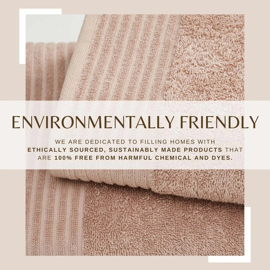 6 Piece Set Cotton Bath Towels - Kasper Collection Great Bay Home
