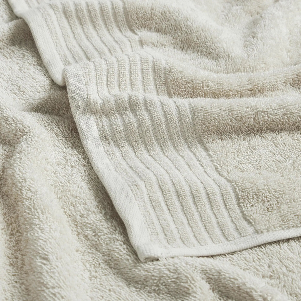 6 Piece Set Cotton Bath Towels - Kasper Collection Great Bay Home