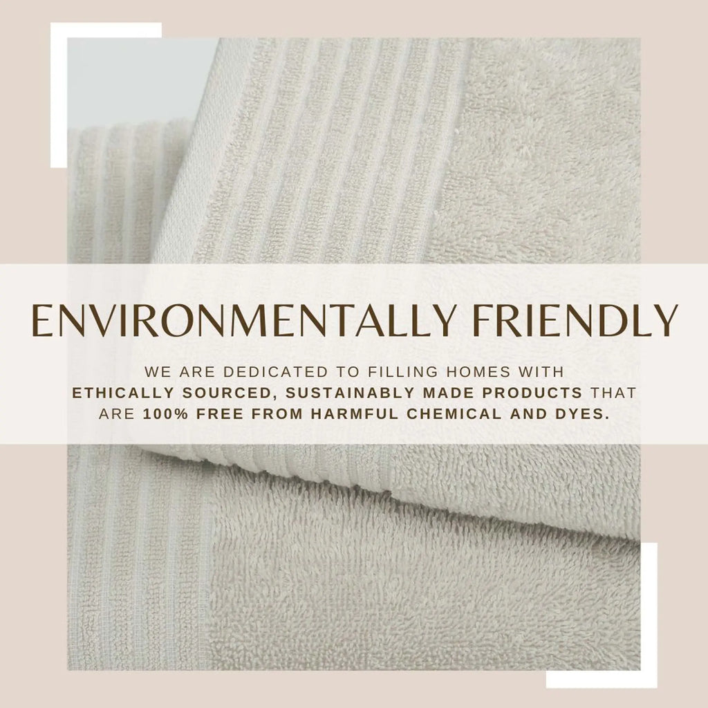 6 Piece Set Cotton Bath Towels - Kasper Collection Great Bay Home