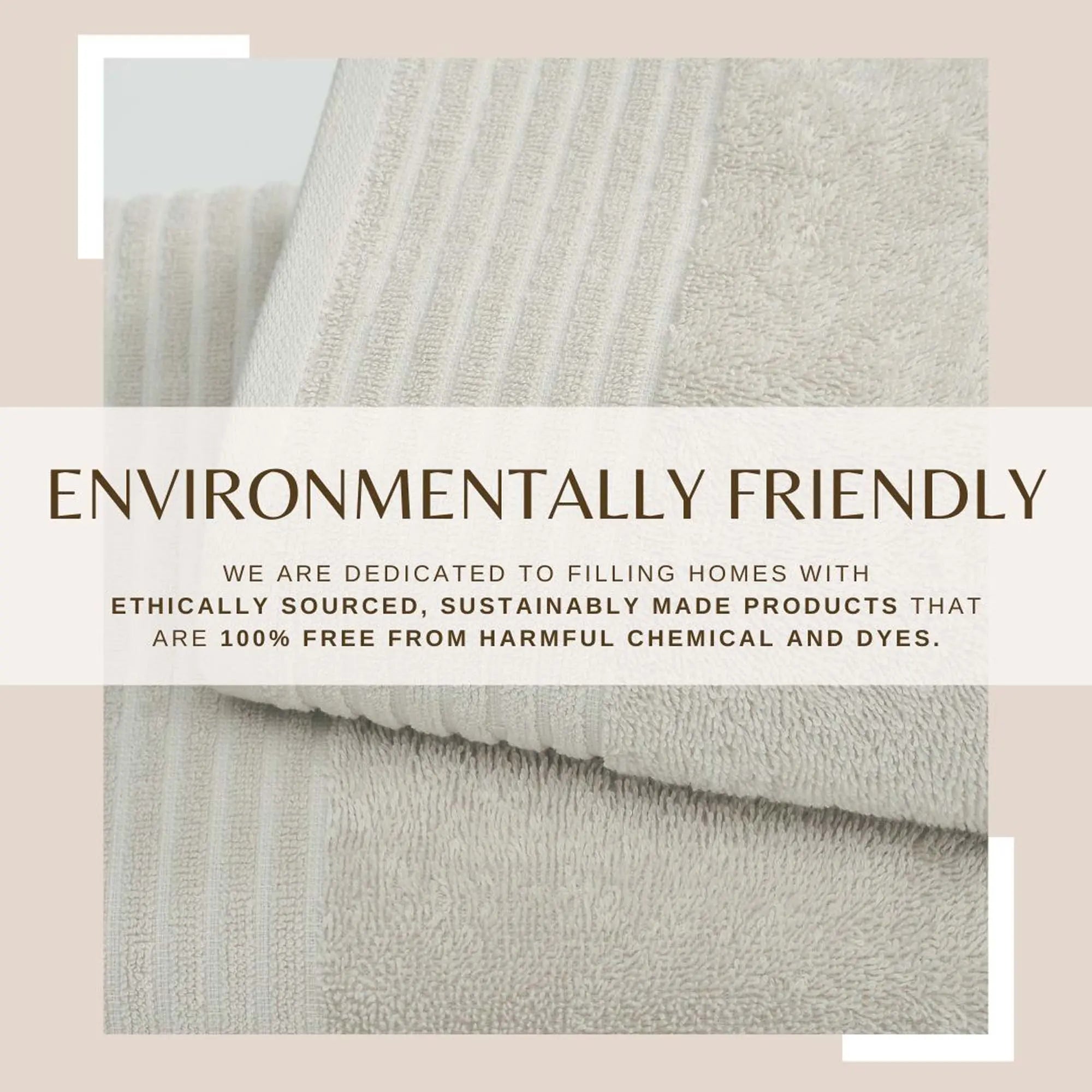 6 Piece Set Cotton Bath Towels - Kasper Collection Great Bay Home