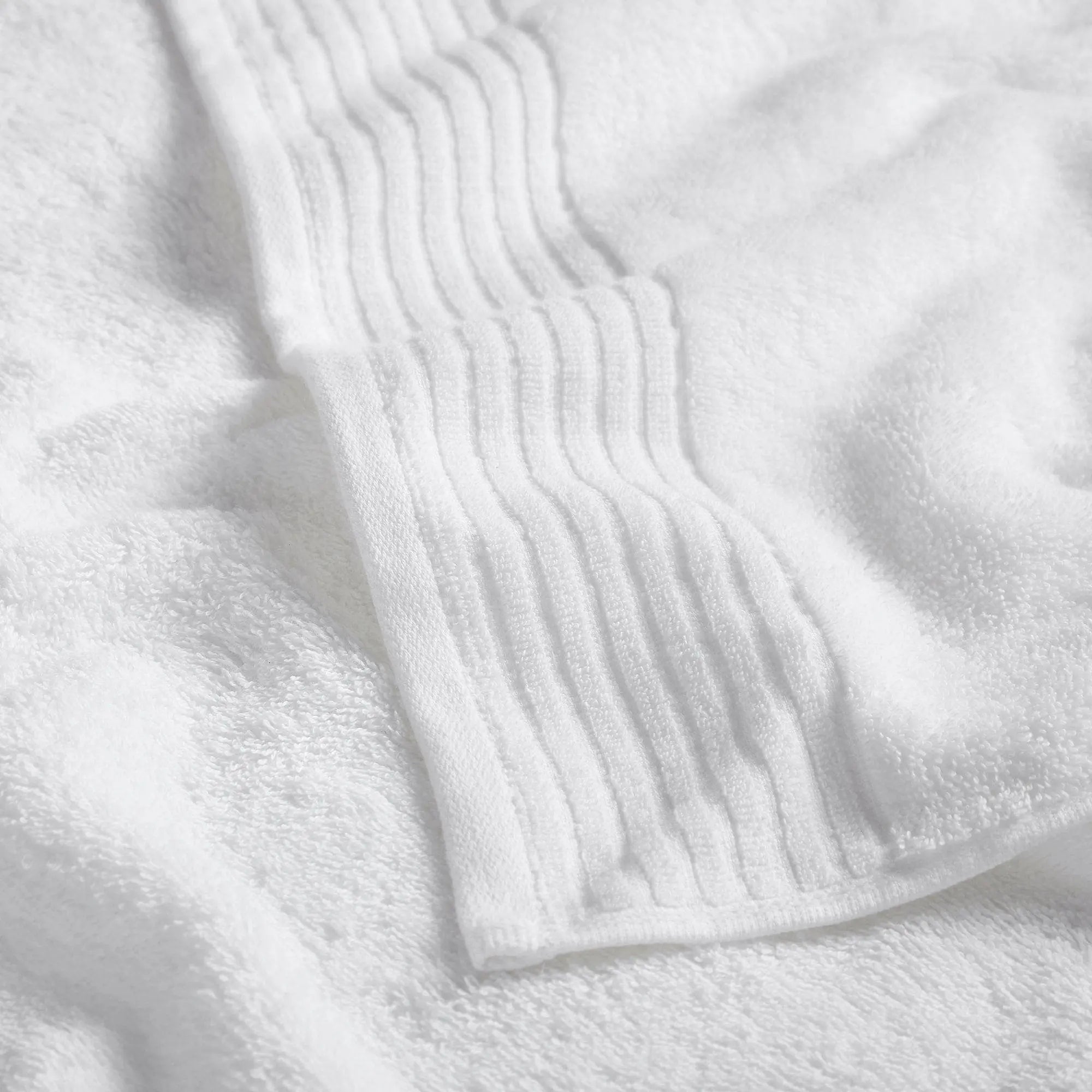 6 Piece Set Cotton Bath Towels - Kasper Collection Great Bay Home