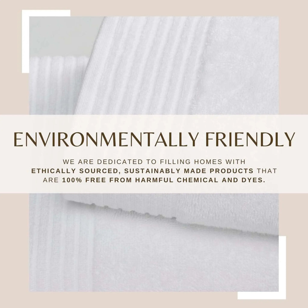 6 Piece Set Cotton Bath Towels - Kasper Collection Great Bay Home