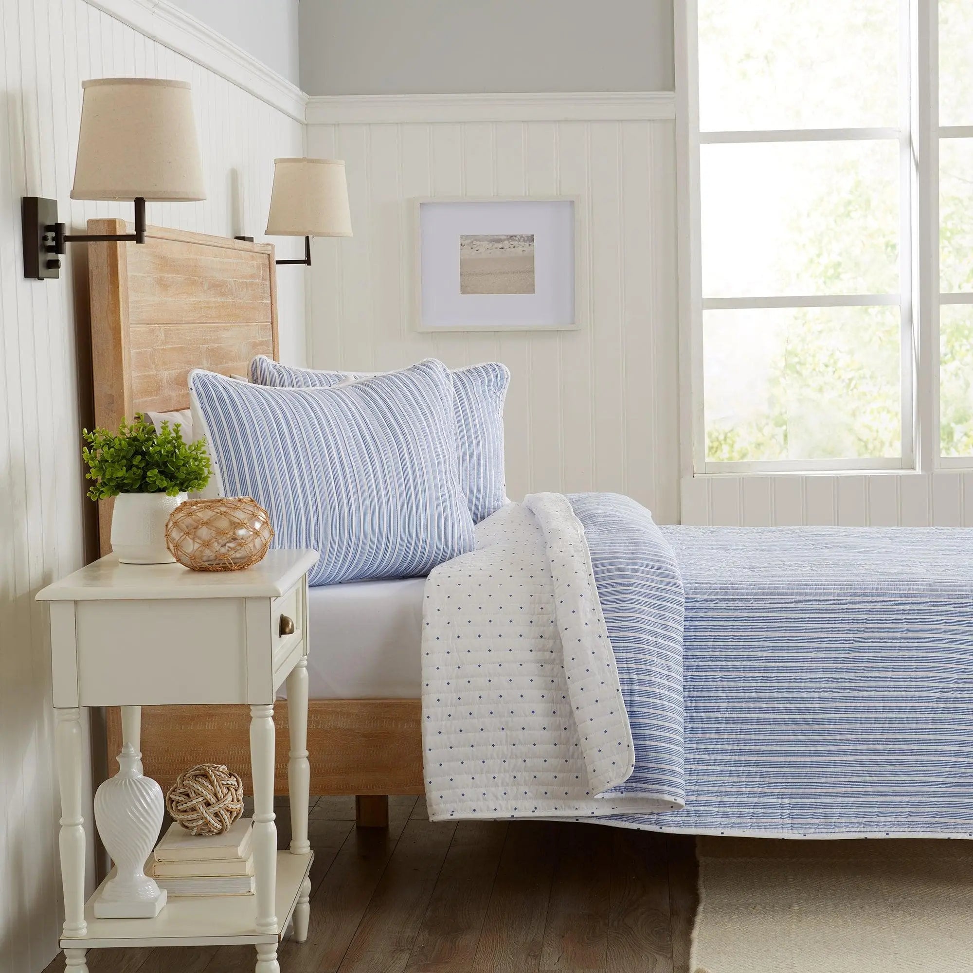 3-Piece Stripe Quilt - Marcie Collection Great Bay Home