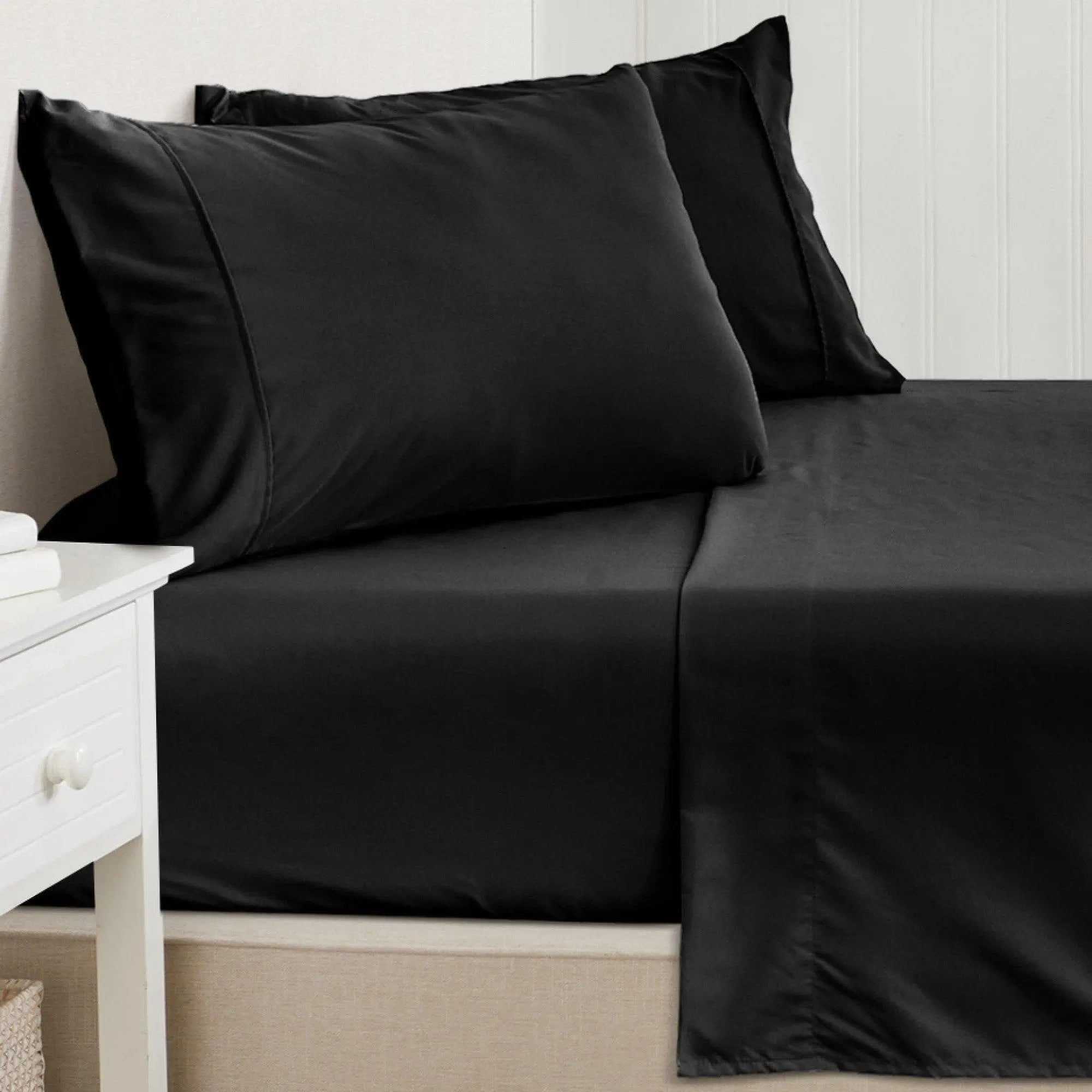 4 Piece Solid Microfiber Sheet - Amara Collection Great Bay Home