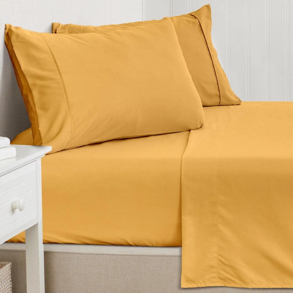 4 Piece Solid Microfiber Sheet - Amara Collection Great Bay Home