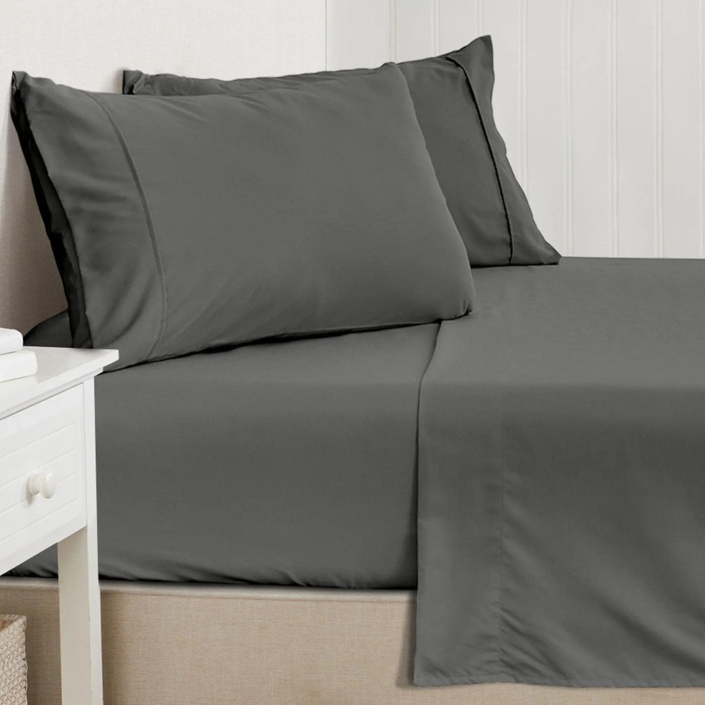 4 Piece Solid Microfiber Sheet - Amara Collection Great Bay Home
