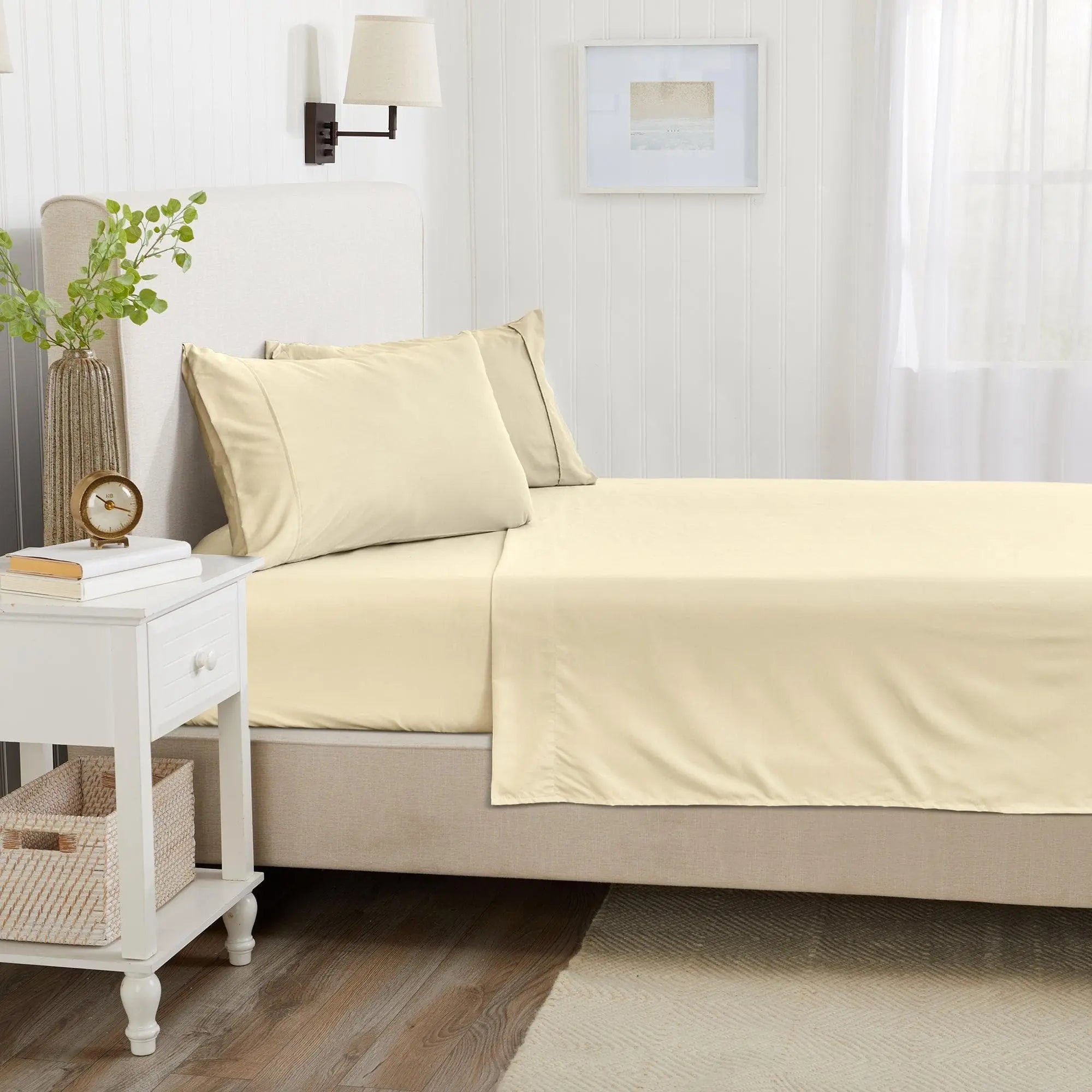 4 Piece Solid Microfiber Sheet - Amara Collection Great Bay Home