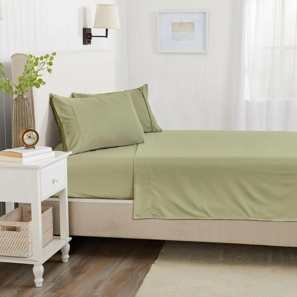 4 Piece Solid Microfiber Sheet - Amara Collection Great Bay Home