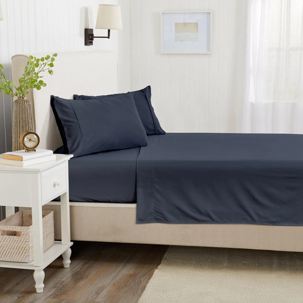 4 Piece Solid Microfiber Sheet - Amara Collection Great Bay Home