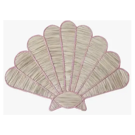 Shell Handwoven Iraca Placemat MacondoForever