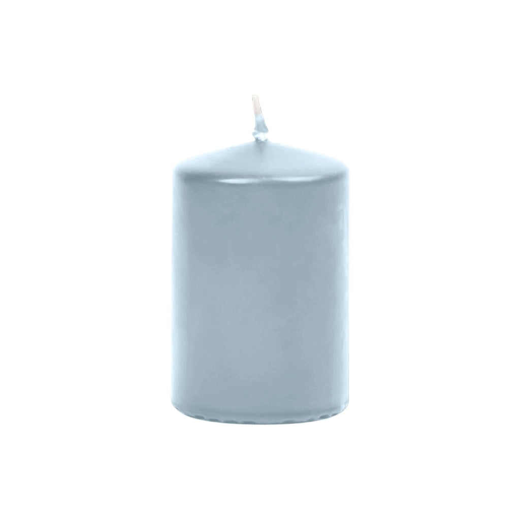 Serene Tide Blue Pillar Candles - 2" x 3" - 4 Pack Hyoola Candles