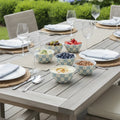 Light Blue Checkered Bowls - Set of 4 Timeless Luxe Boutique