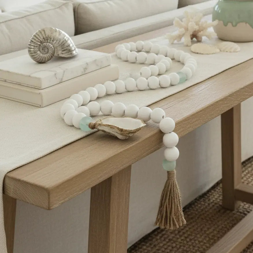 Long Beach Beaded Garland - 18K Gold The Gilded Shell