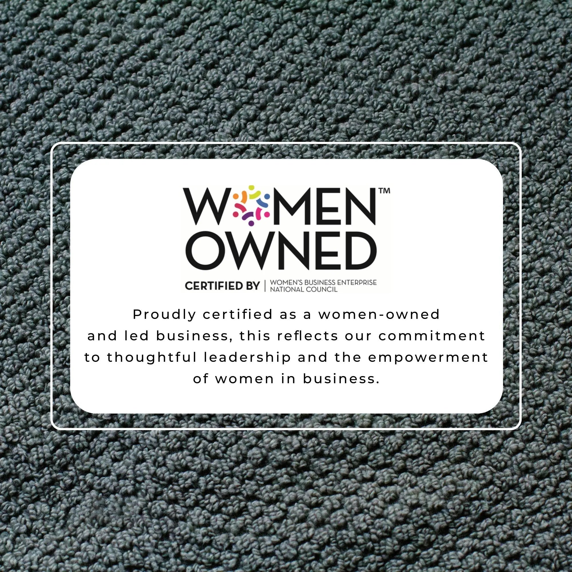 Great Bay Home dark gray bath towel texture with Women-Owned certification badge