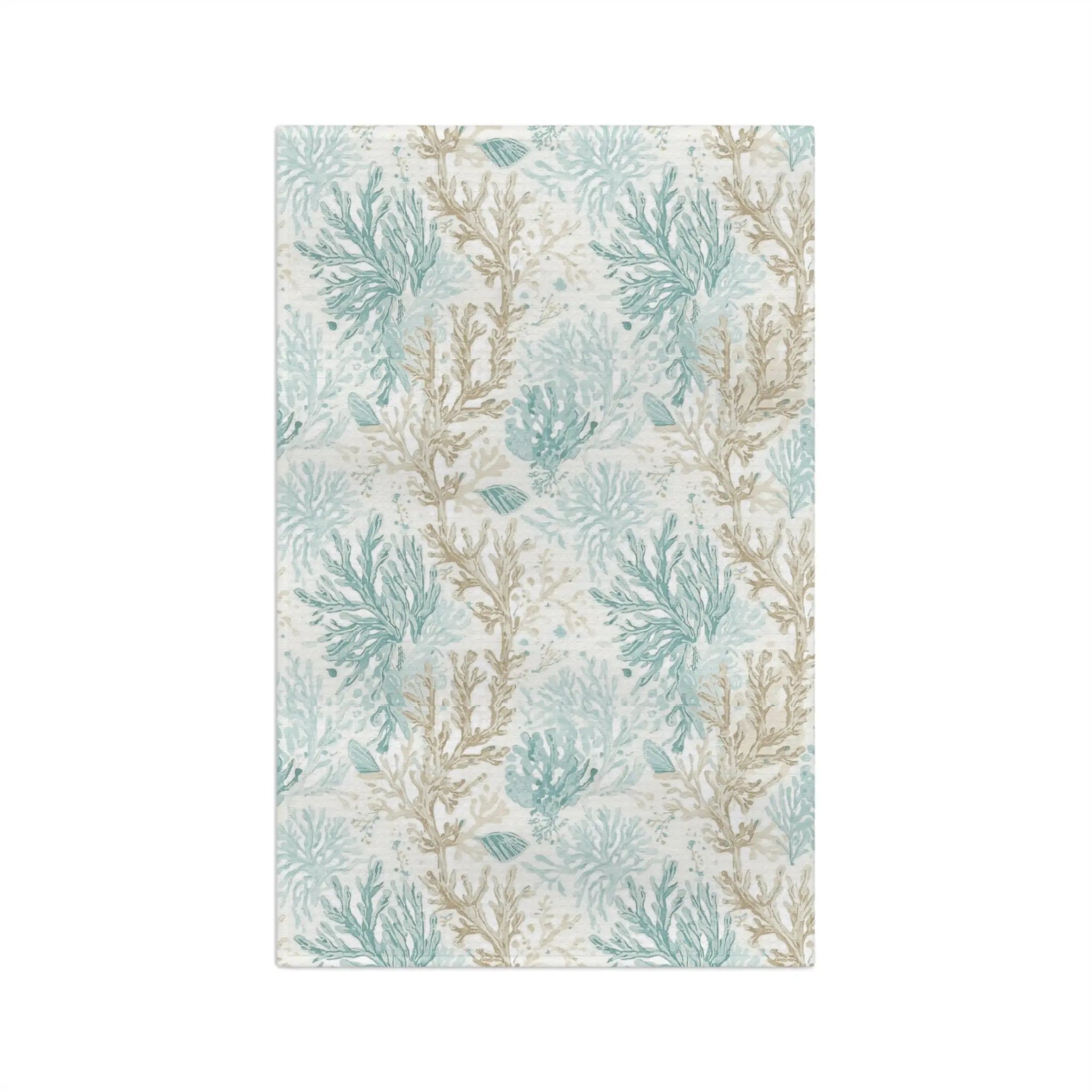 Coral Cove Kitchen Towel Printify