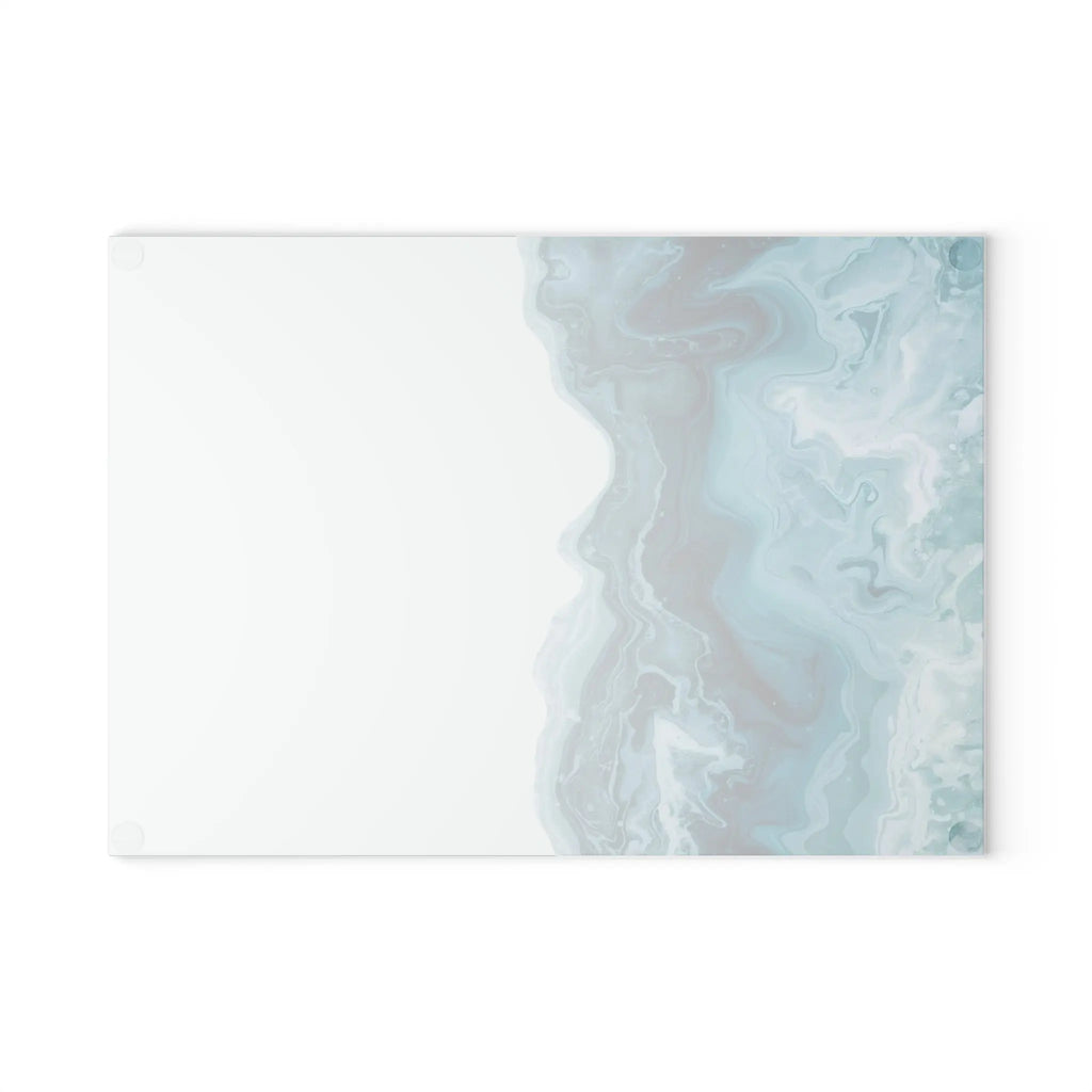 Abstract Wave Glass Cutting Board Printify