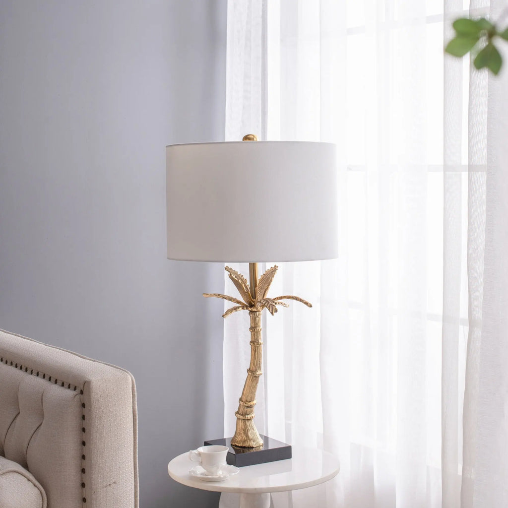 Palm Tree Gold Table Lamp HouseOfZazla